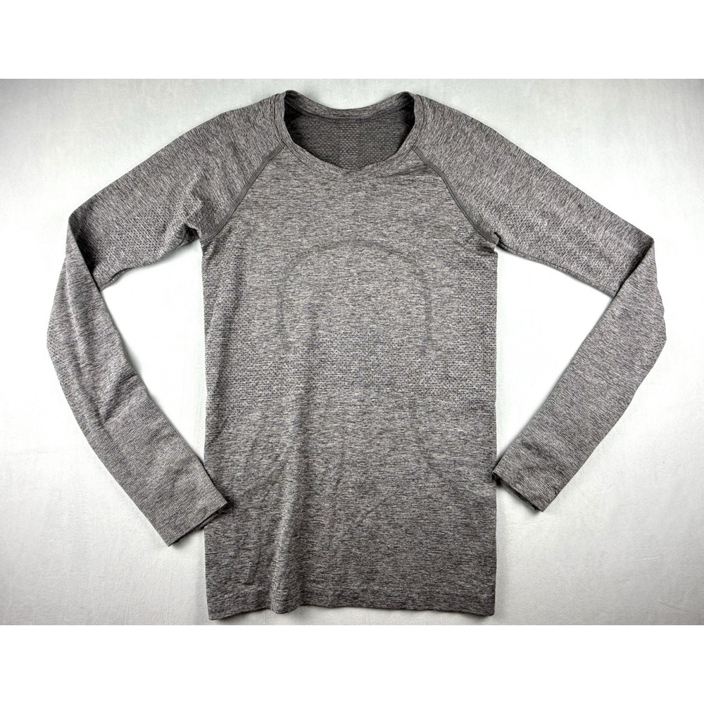 Lululemon Swiftly Tech Shirt Women 6 Gray Long Sleeve Running Yoga Top Athletic